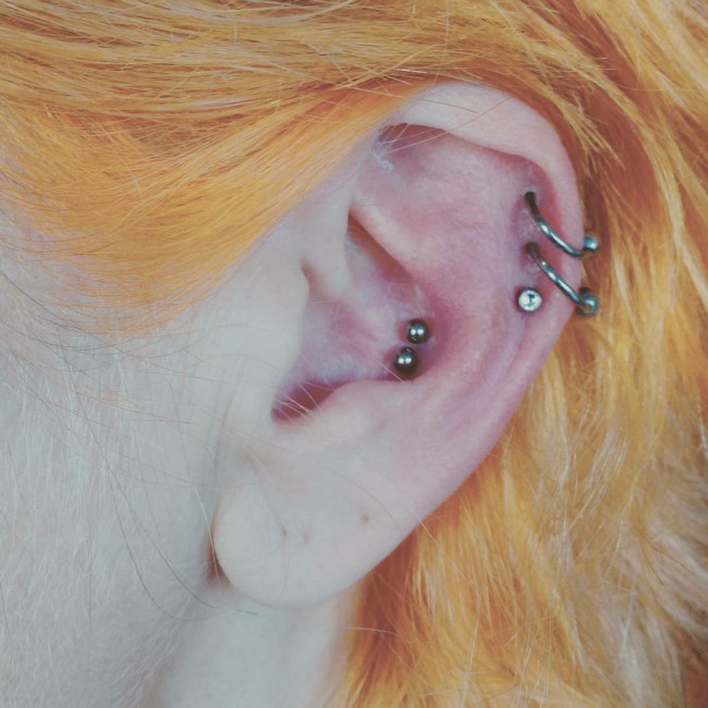 Conch Piercing [50 Ideas] Pain Level, Healing Time, Cost, Experience