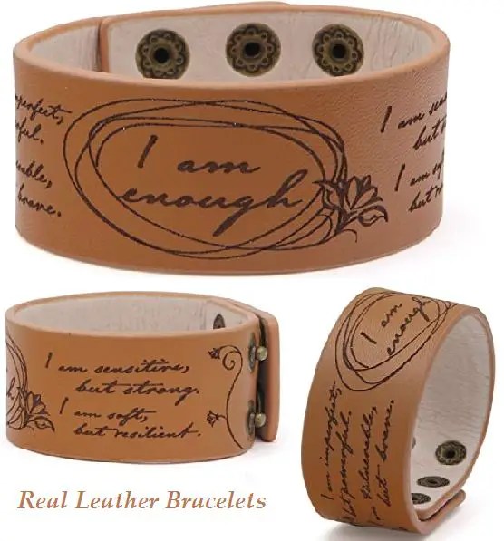 22 Best Leather Bracelets for Womens With Sayings in 2021 Piercinghome