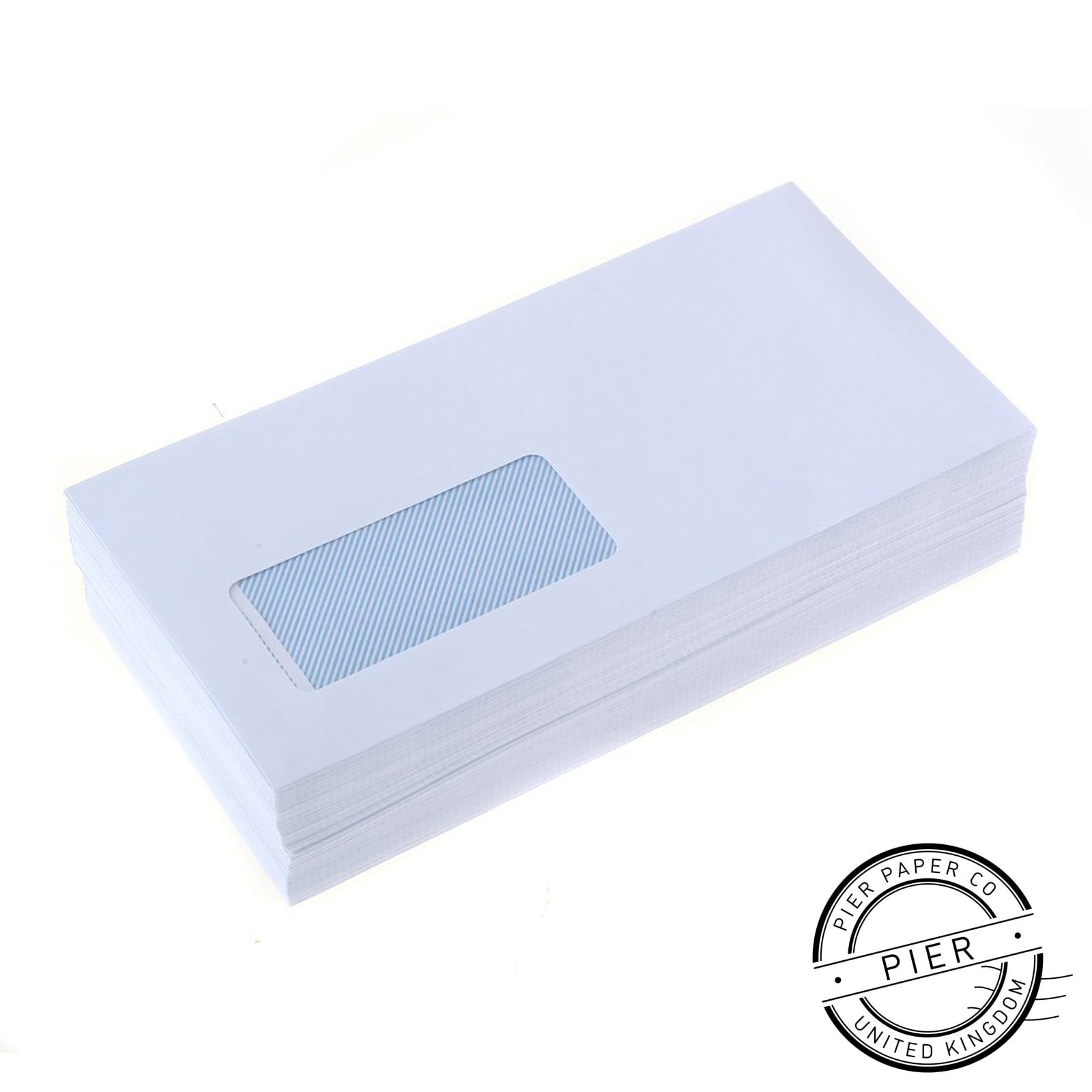 1000 x DL White Window Business Envelopes 80gsm 110 x 220mm 4.33 x