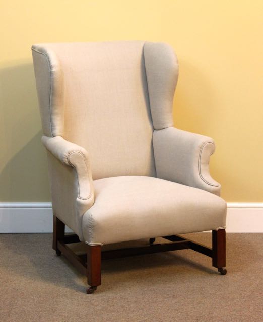 Large 19thc. Mahogany Wing Armchair Piers Pisani