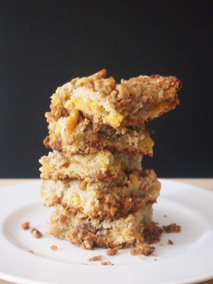 Peach Oatmeal Bars Pies and Plots