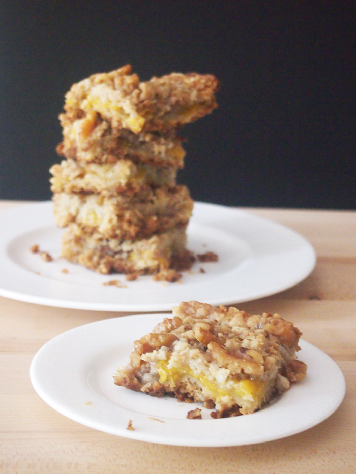 Peach Oatmeal Bars Pies and Plots