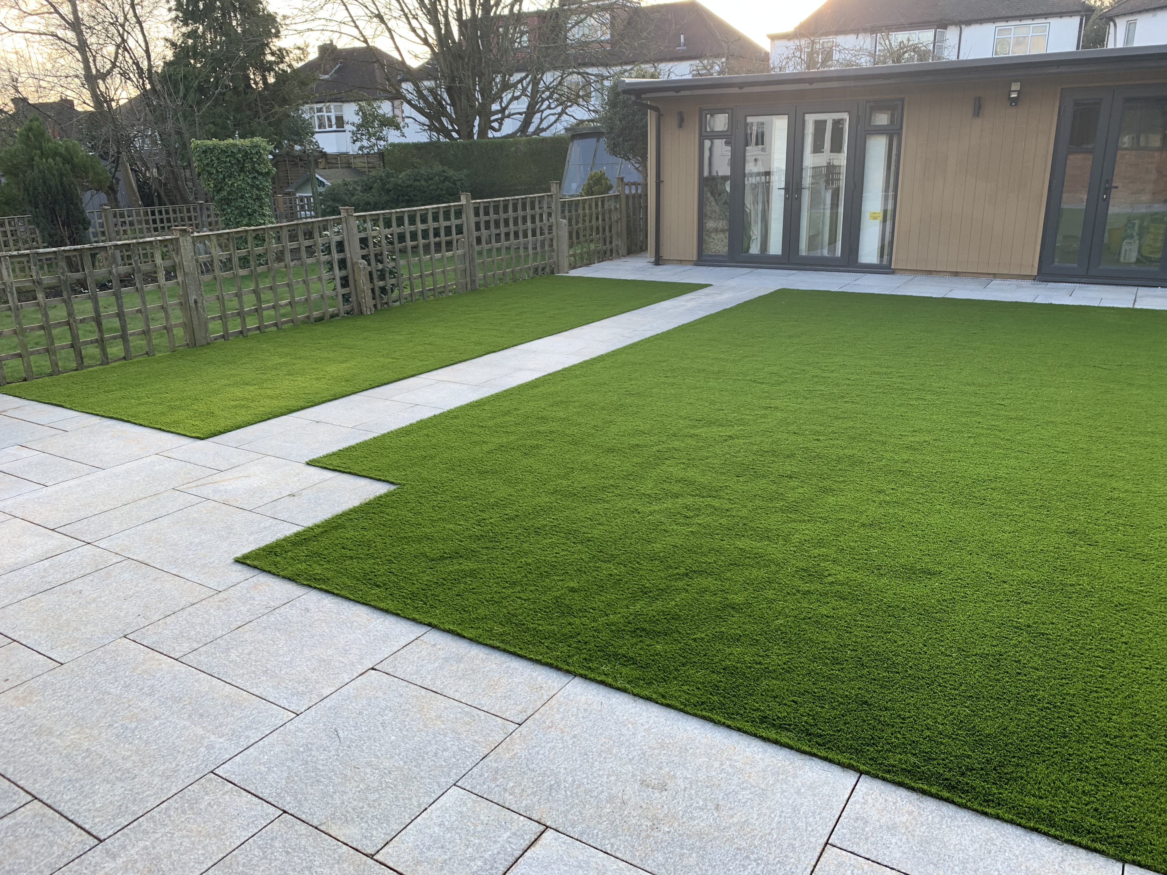 Artificial grass installation in Pinner, West London PI Gardening