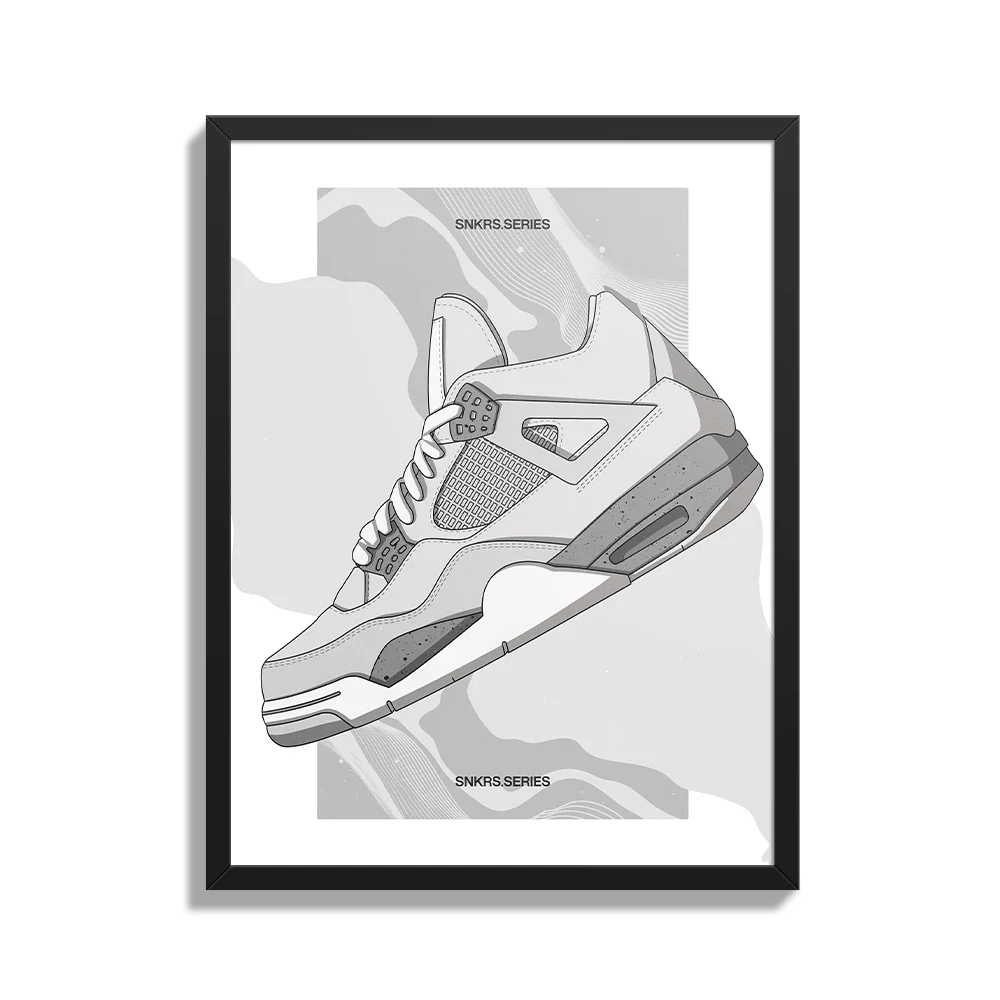 Jordan 4 Poster │ Sneakers Poster by PigModding