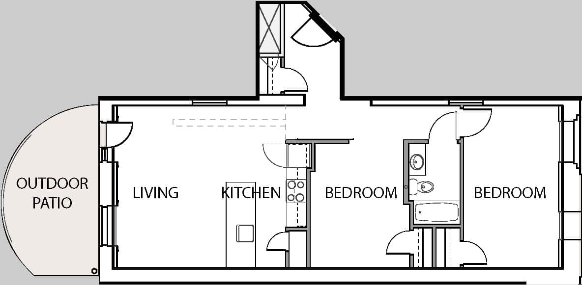 Pike Block Interconnected, sustainable apartment community in