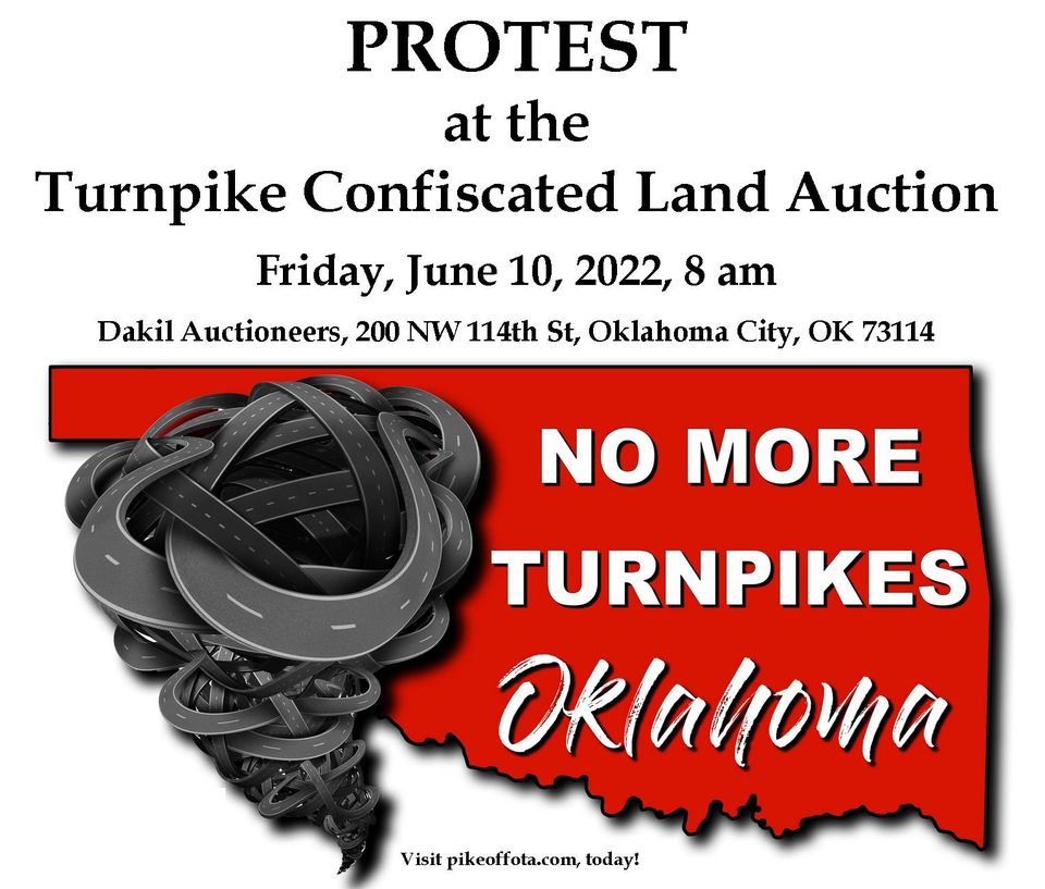 Pike OFF OTA Protest at the Turnpike Confiscated Land Auction Pike