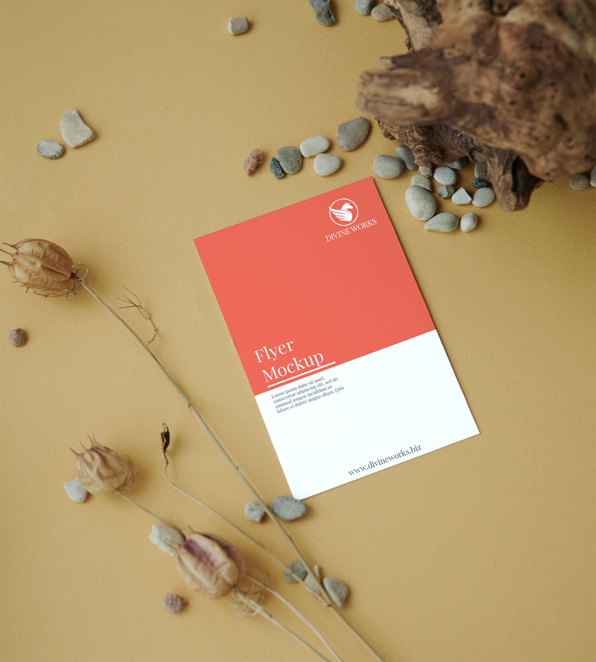 Flyer Mockup PSD Free Download Дизайнерский хаб.