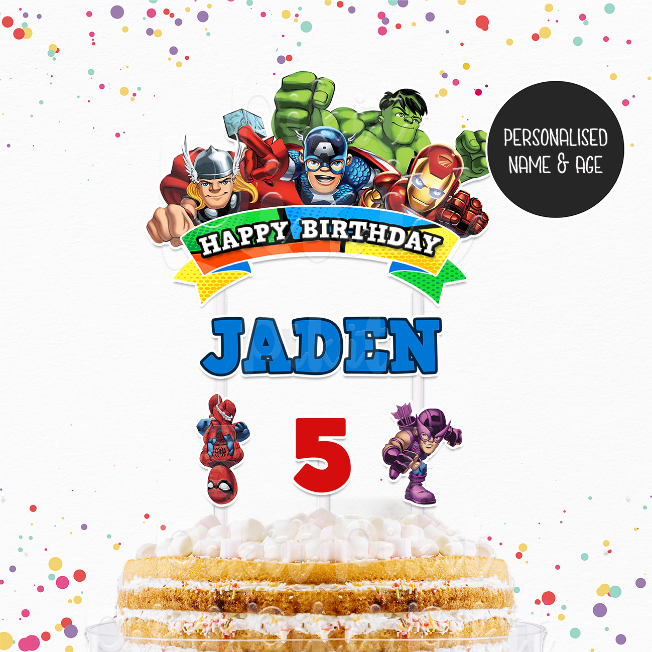 AVENGERS Cake Topper Pikit Kids