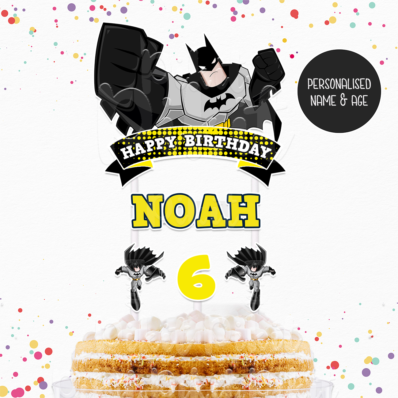 BATMAN Cake Topper Pikit Kids