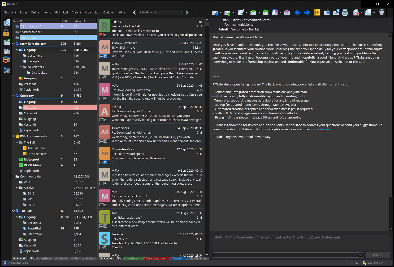 The Bat! Professional 11.3 Multilingual Portable »