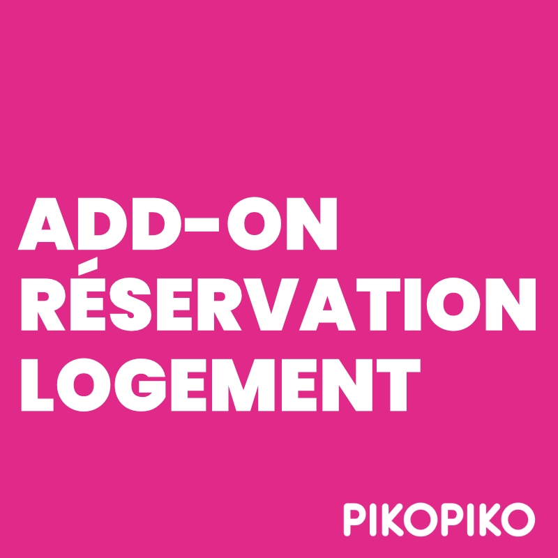 Add On système de réservation logement PIKO PIKO