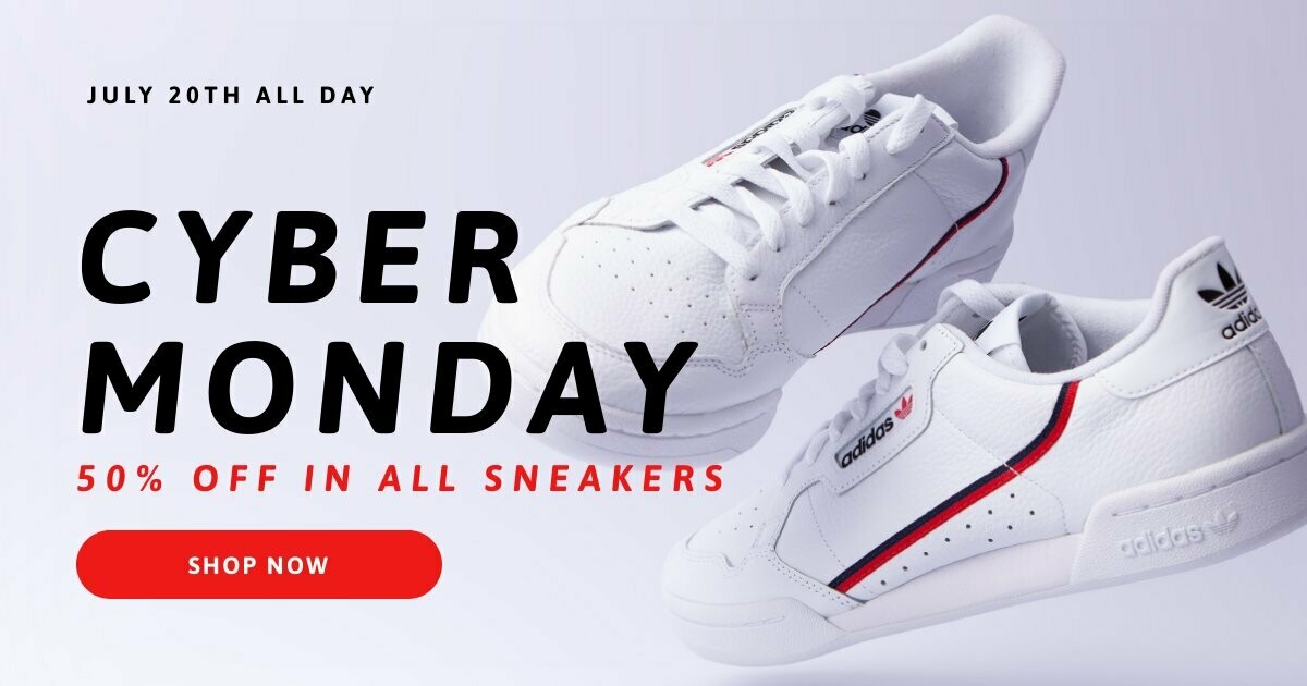 Cyber Monday Promo Facebook Post Piktochart