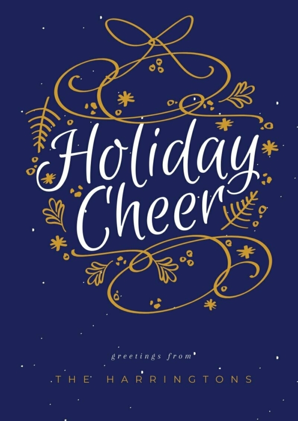 Holiday Cheer Free Cards Template Piktochart