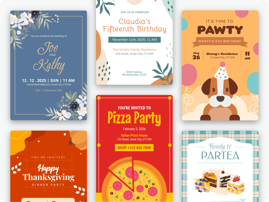 Invitation Maker Design With Templates by Piktochart