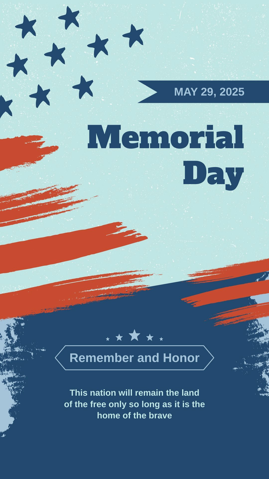 Happy Memorial Day Instagram Story Piktochart