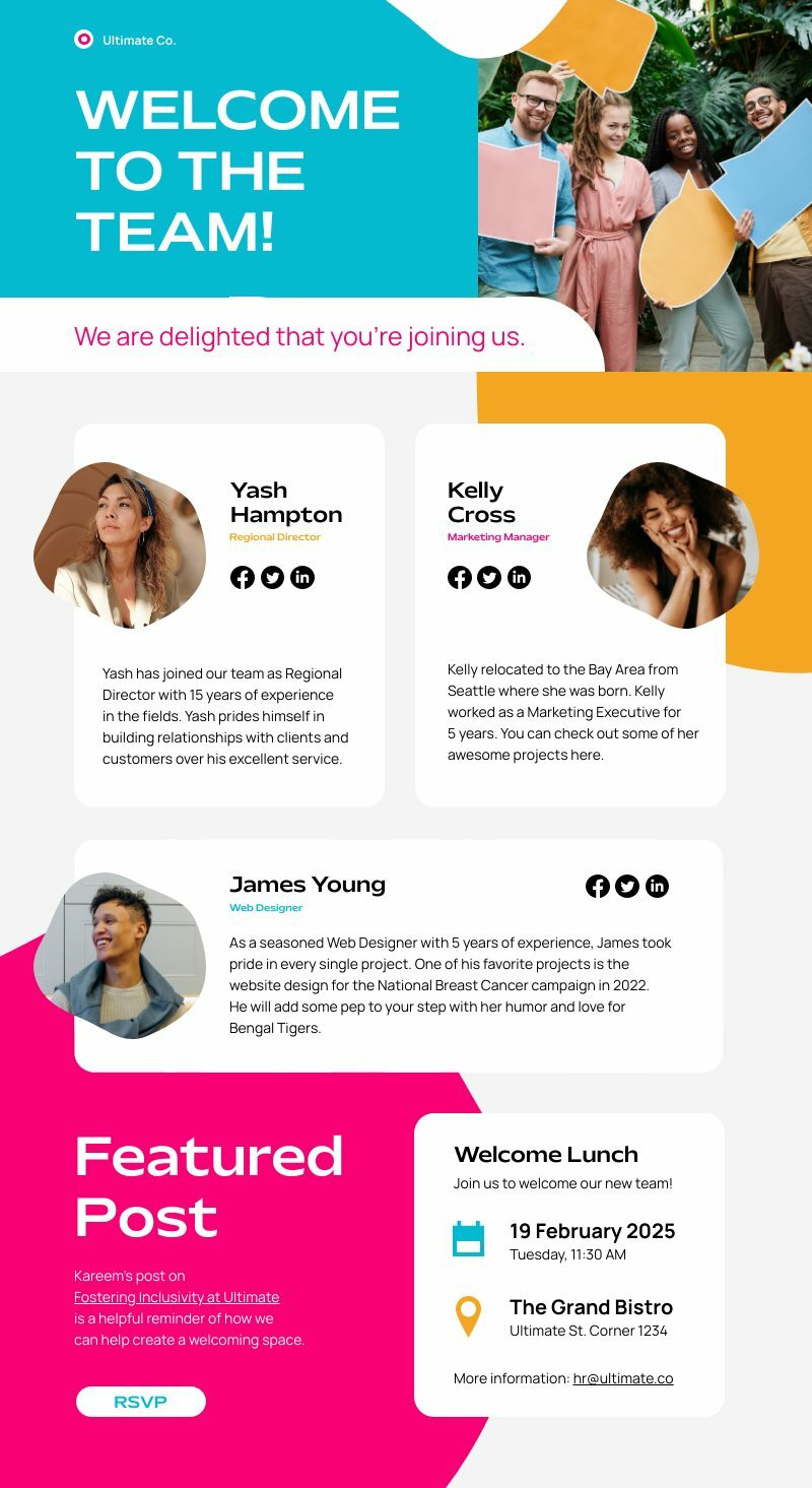 Onboarding New Employee Piktochart