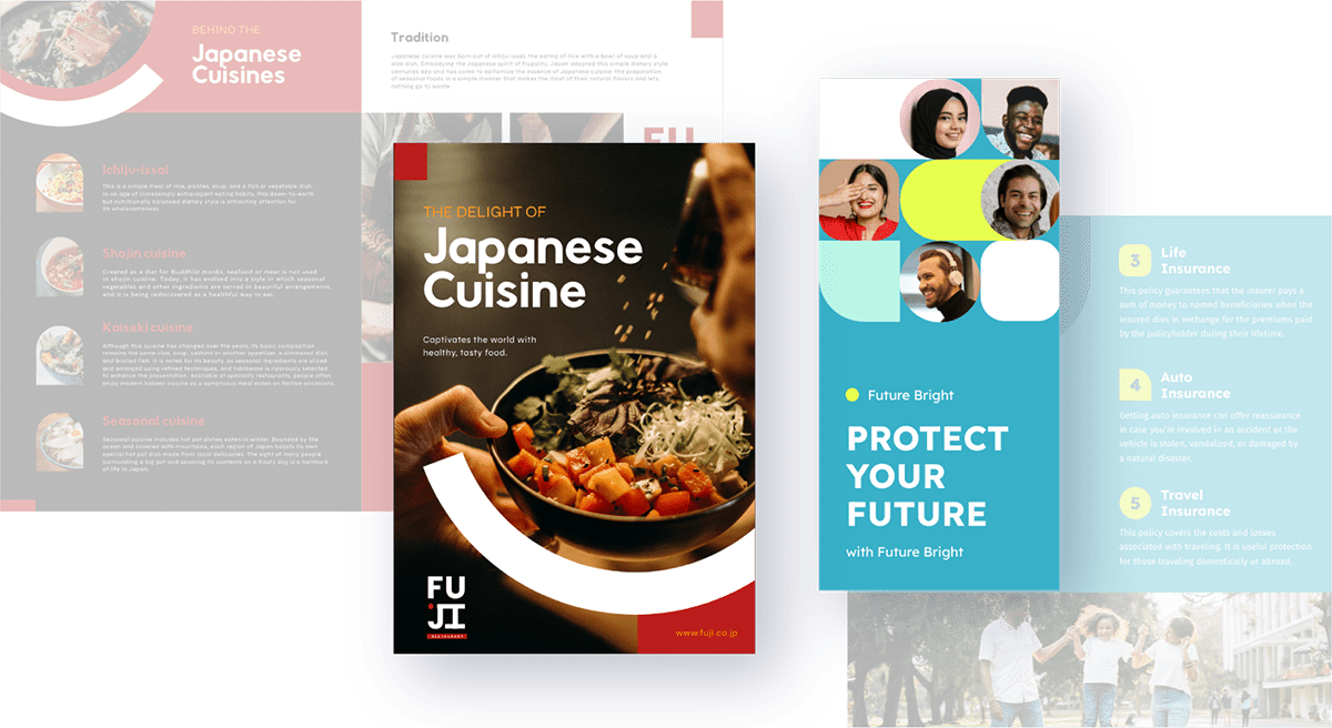 Free customizable brochure templates Piktochart