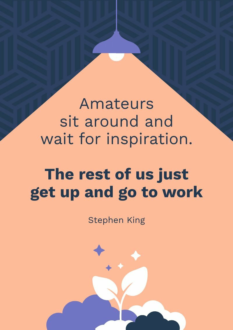 Inspirational Poster for Office Piktochart