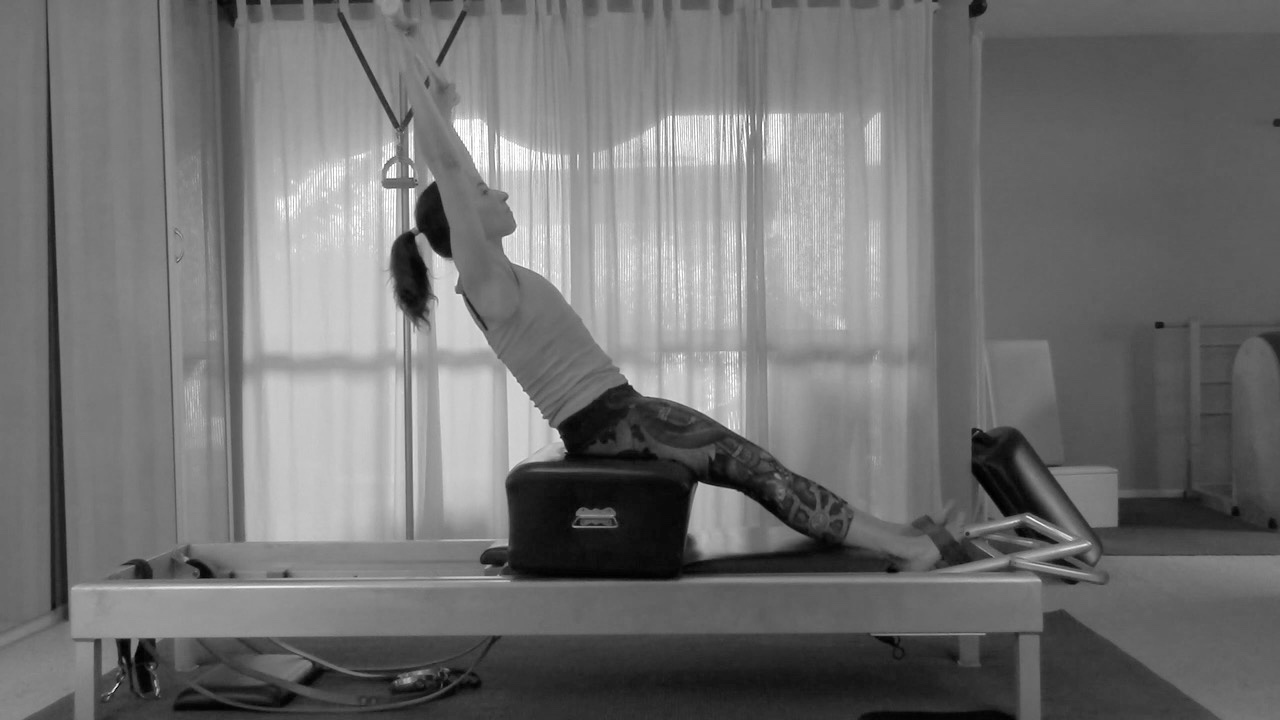 Pilates Projects Hanging Pull Ups on the Cadillac Pilates Andrea