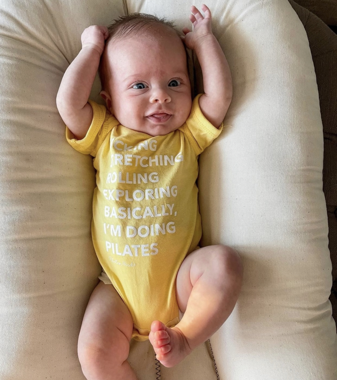 I’m basically doing Pilates Onesie Pilates Nerd