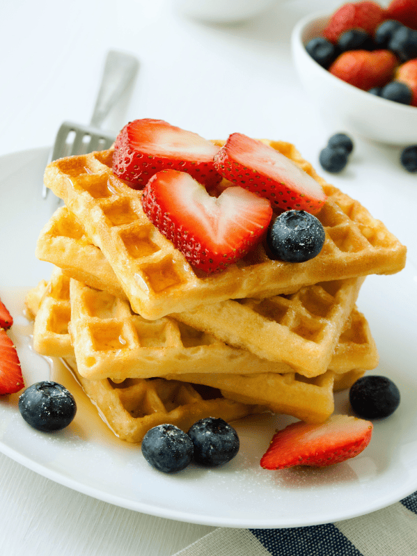 5 Signs That Show Your Waffles Are Done Cooking Piled Plates