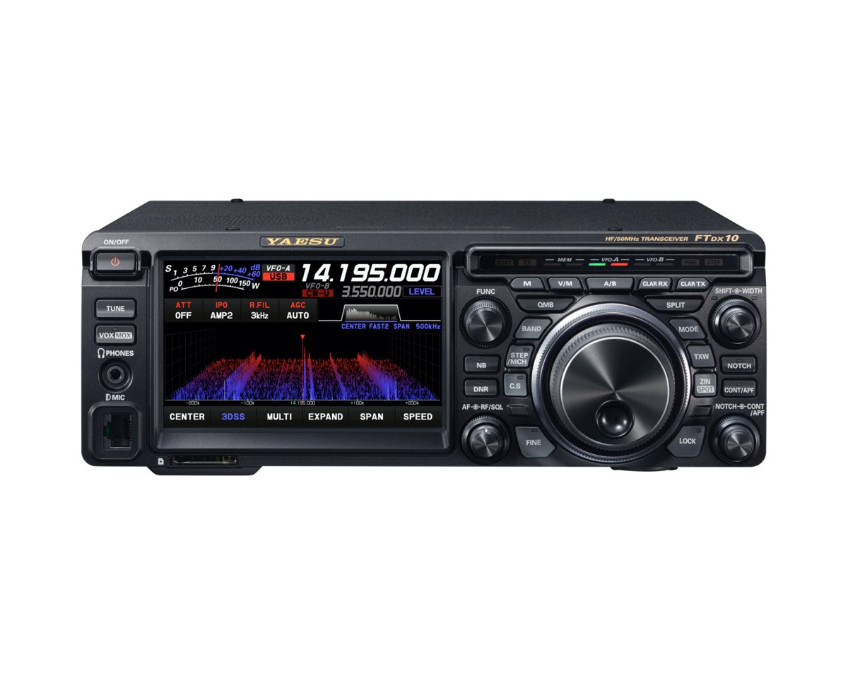 Yaesu FTDX10 HF/50MHz Hybrid SDR Transceiver