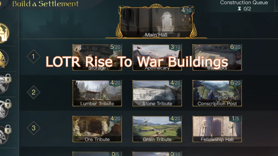 LOTR Rise To War Buildings Pillar Of Gaming
