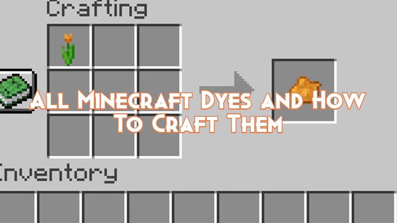 All Minecraft Dyes and How To Craft Them Pillar Of Gaming