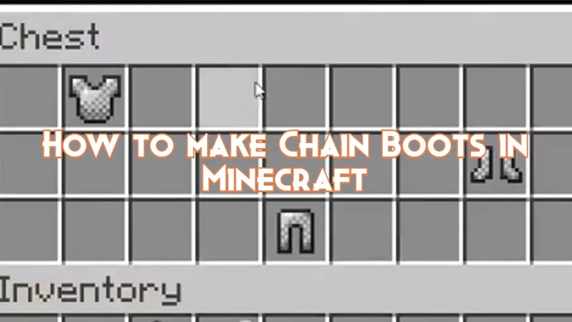 How to make Chain Boots in Minecraft Pillar Of Gaming