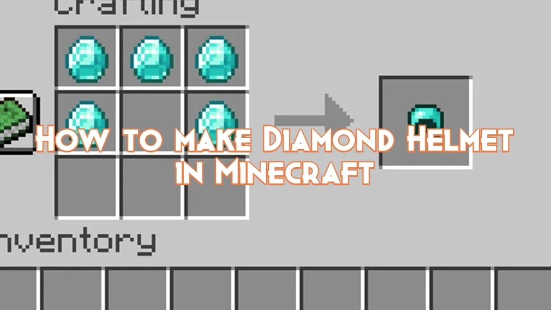 How to make Diamond Helmet in Minecraft Pillar Of Gaming