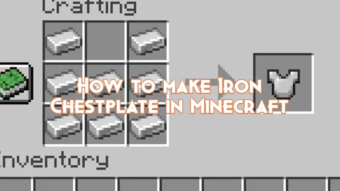 How to make Iron Chestplate in Minecraft Pillar Of Gaming