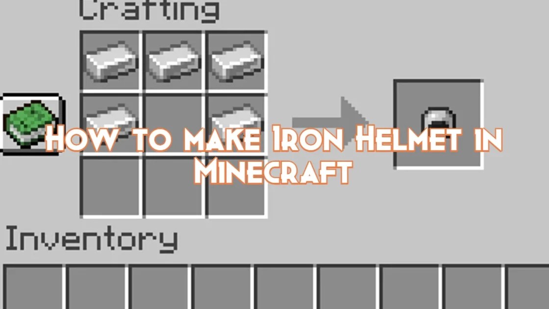How to make Iron Helmet in Minecraft Pillar Of Gaming
