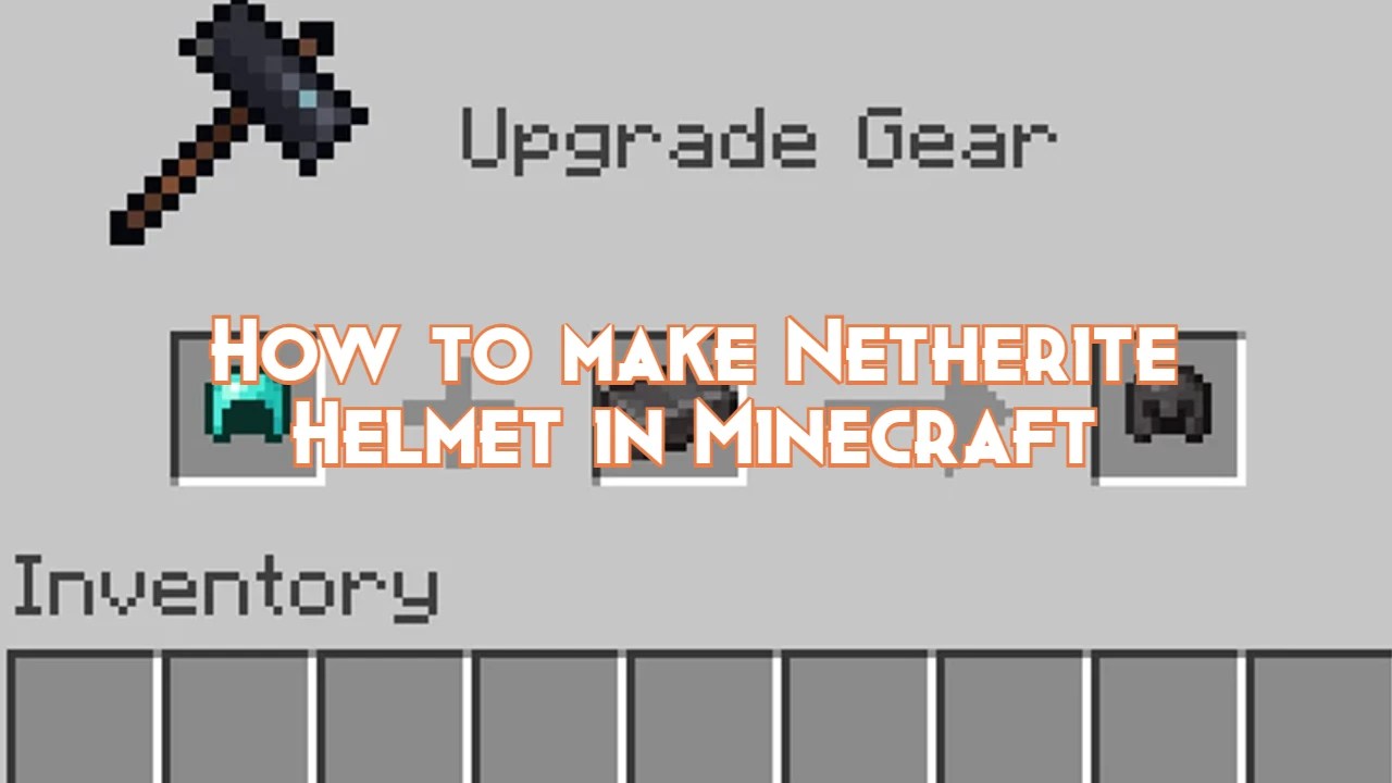 How to make Netherite Helmet in Minecraft Pillar Of Gaming