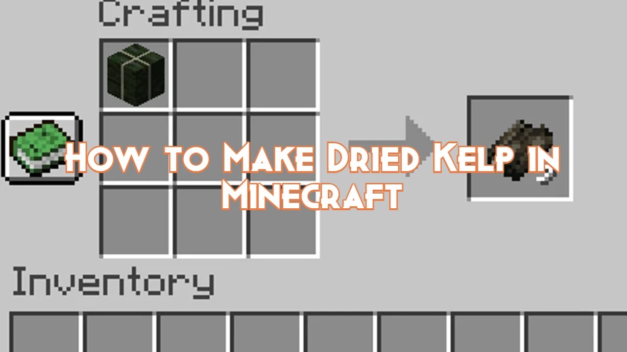 How to Make Dried Kelp in Minecraft? Pillar Of Gaming