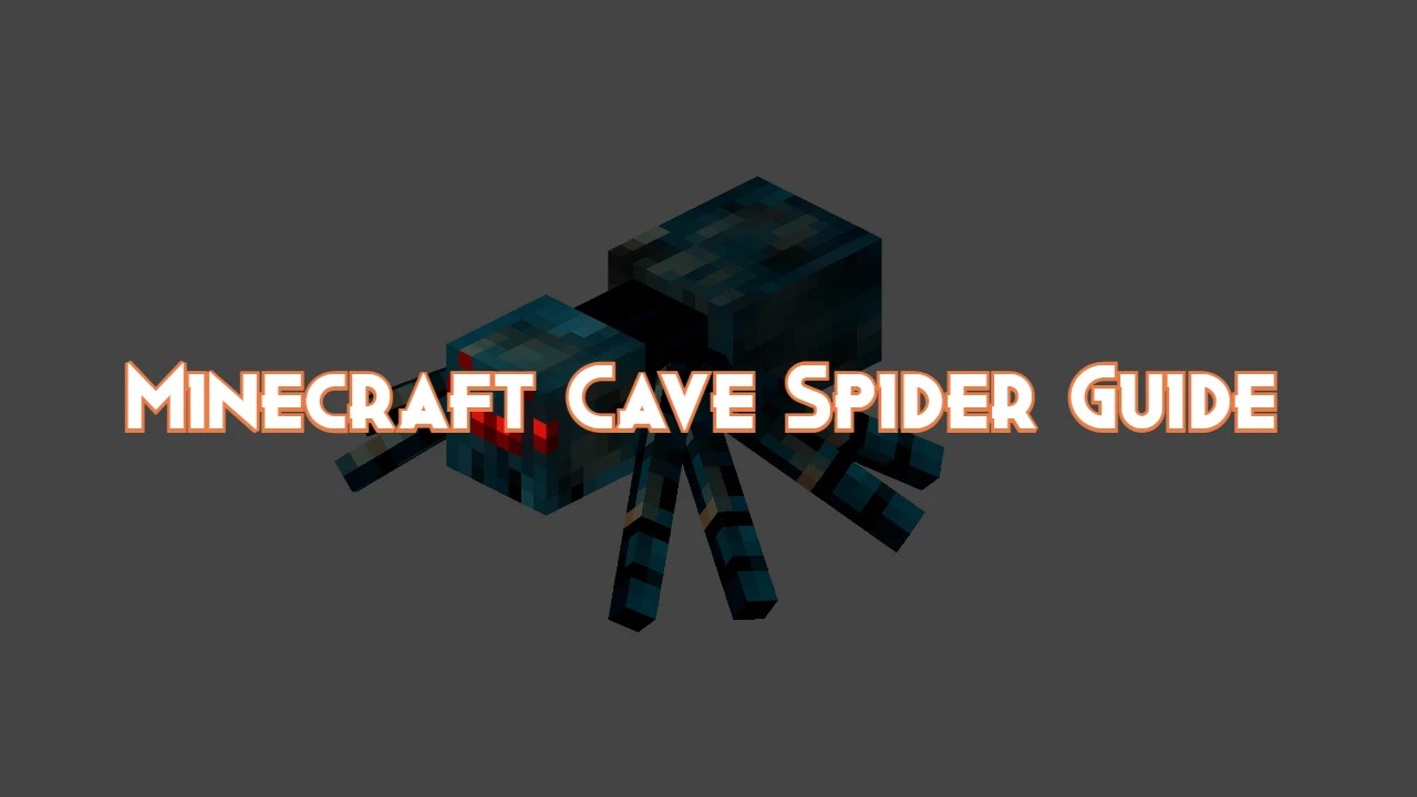Minecraft Cave Spider Guide Drops, Behavior and Attacks Pillar Of Gaming
