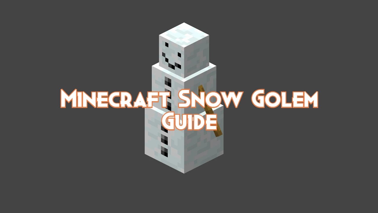 Minecraft Snow Golem Guide Drops, Behavior and Attacks Pillar Of Gaming