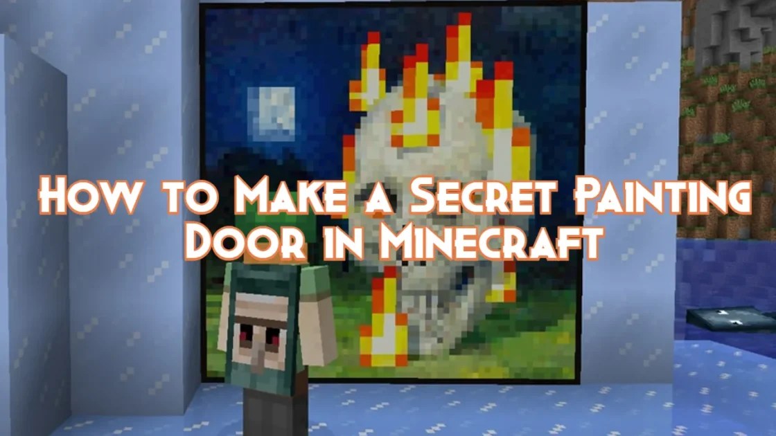 How to Make a Secret Painting Door in Minecraft Pillar Of Gaming