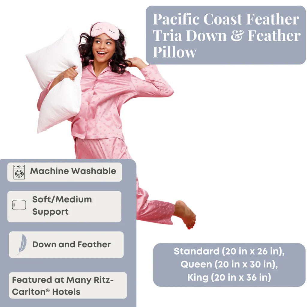 Pacific Coast Feather Tria Down & Feather Pillow Featured at Man