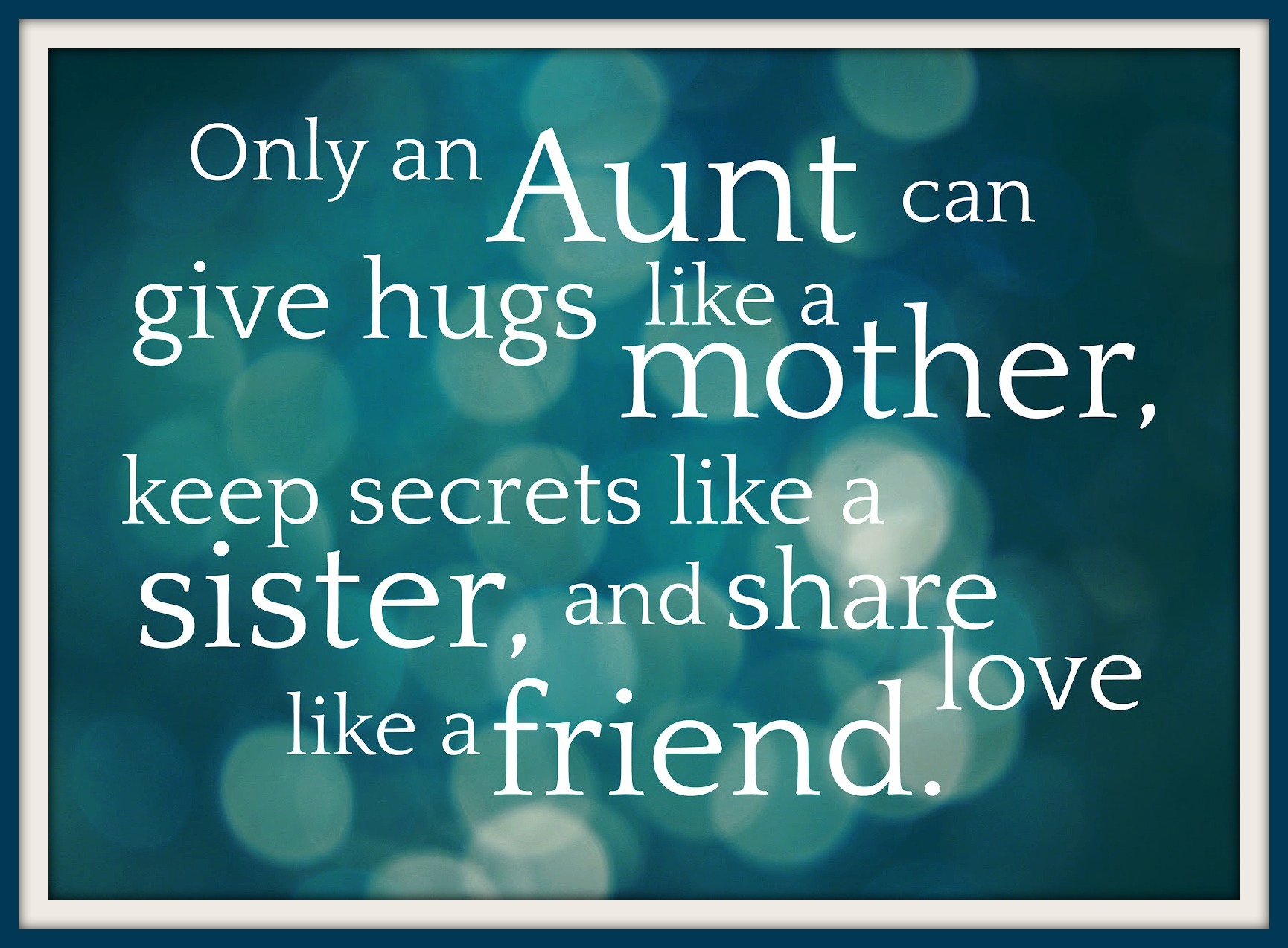 To All the Aunties in the World . . . PILLOWS ALAMODE