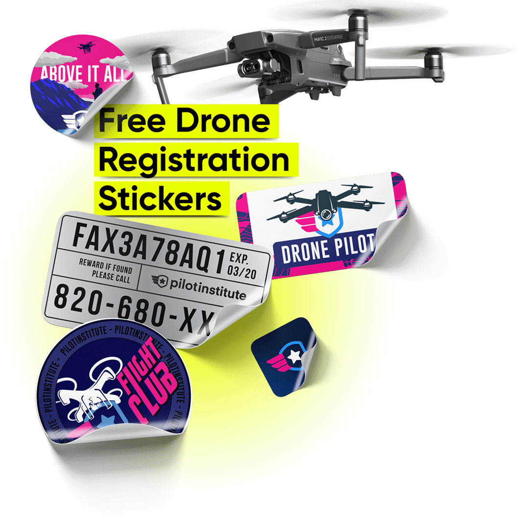 Free FAA Drone Registration Stickers Pilot Institute