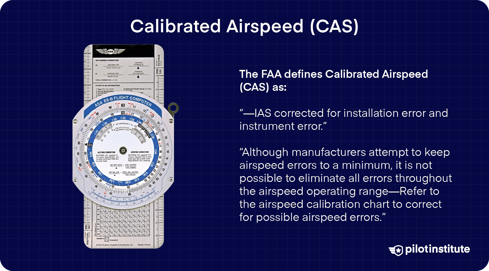 4 Different Types of Airspeed How to Calculate Each Pilot Institute