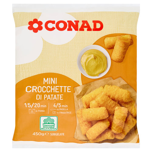 Mini Crocchette di Patate da Forno Surgelate 450 g Conad CONAD