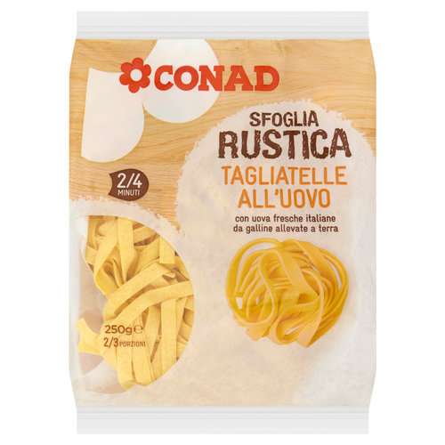 Tagliatelle all'uovo Sfoglia Rustica 250 g Conad CONAD
