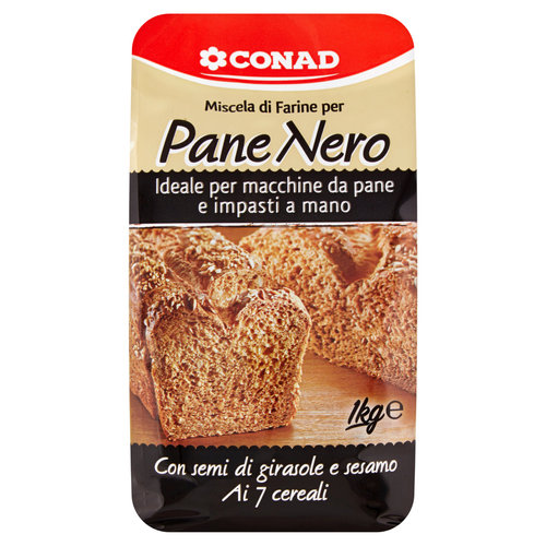 Miscela di Farine per Pane Nero 1 kg Conad CONAD