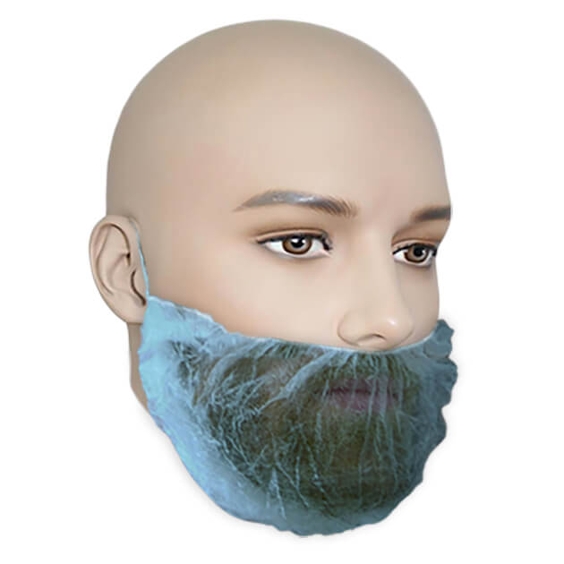 DISPOSABLE BEARD NET BLUE O/S 100PCS 899.1795