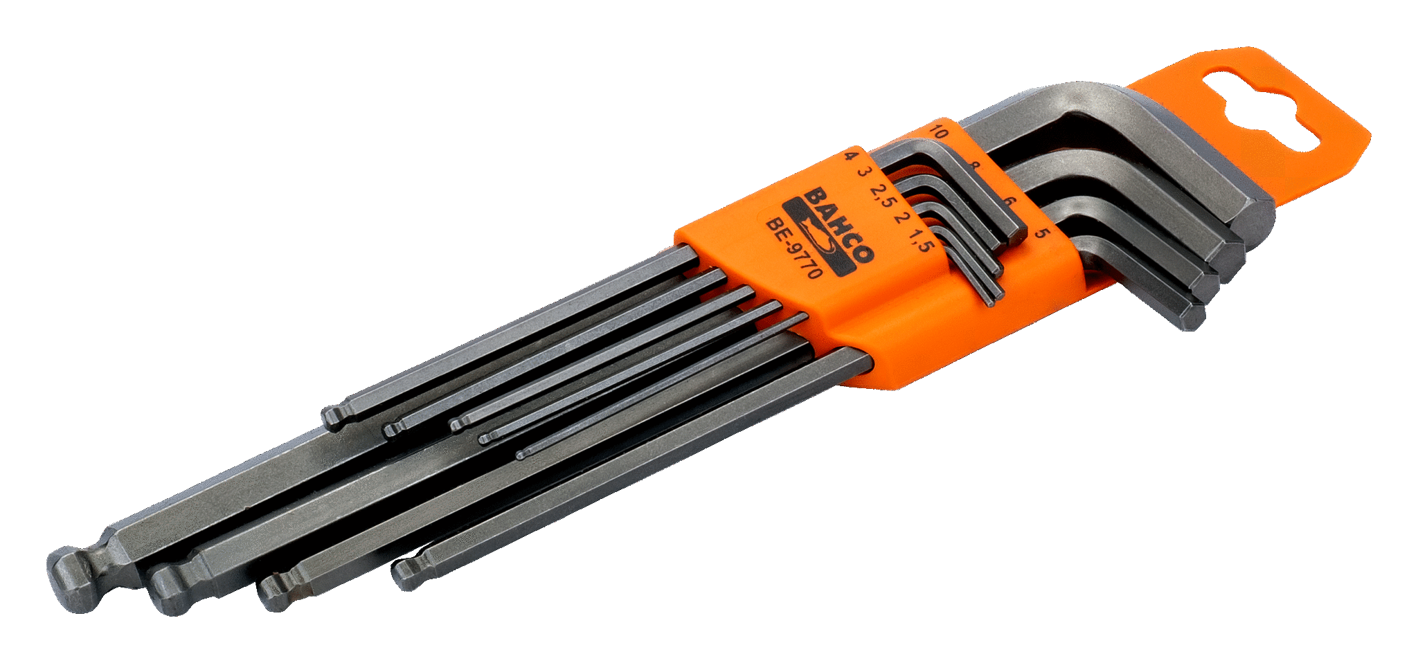 Juego De Llaves Hexagonales Tipo Allen Tipo Allen Hexagonales Tipo Allen Largas Con Bola Métricas Con Acabado Fosfatado - Nueve Unidades | Bahco | Bahco España