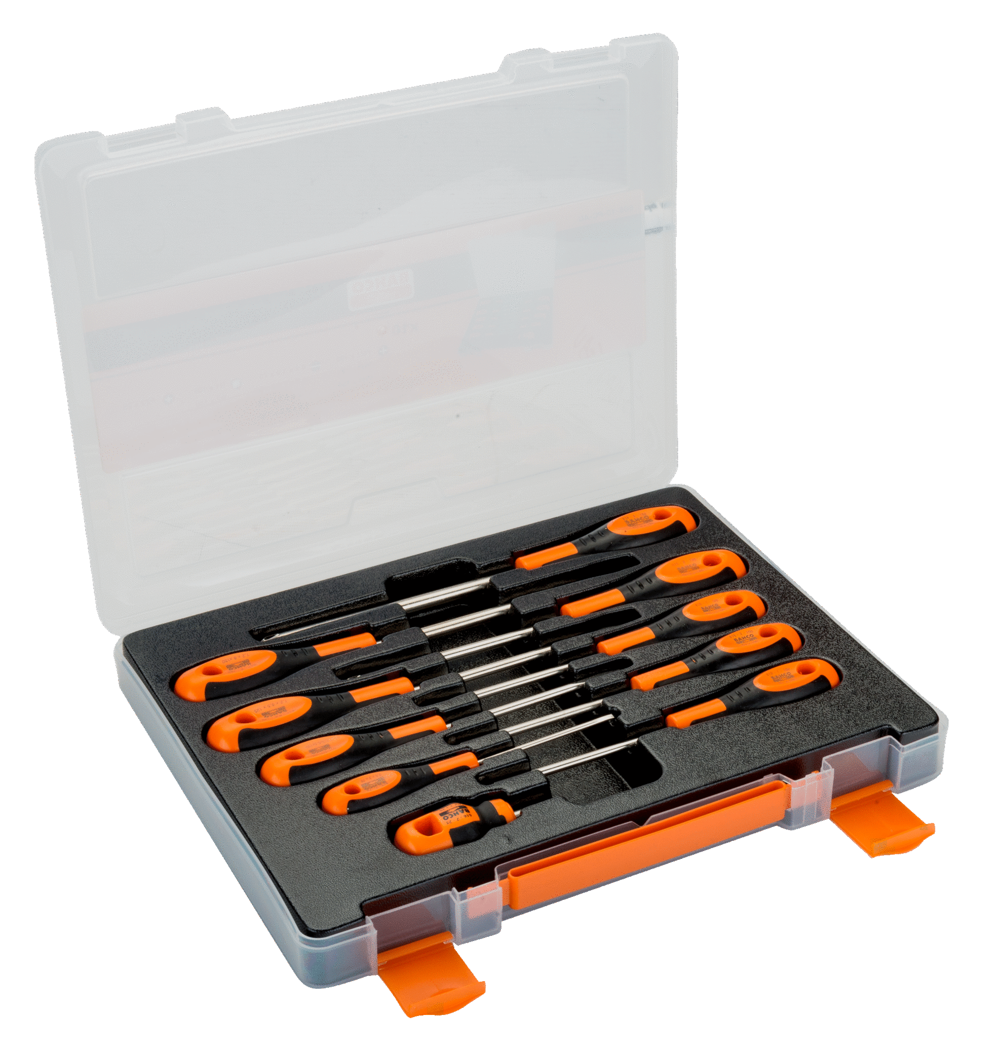 Schroevendraaierset, Rubber Greep, Gleuf, Phillips, Robertson - 10-Delig | Bahco | Bahco Netherlands Nl