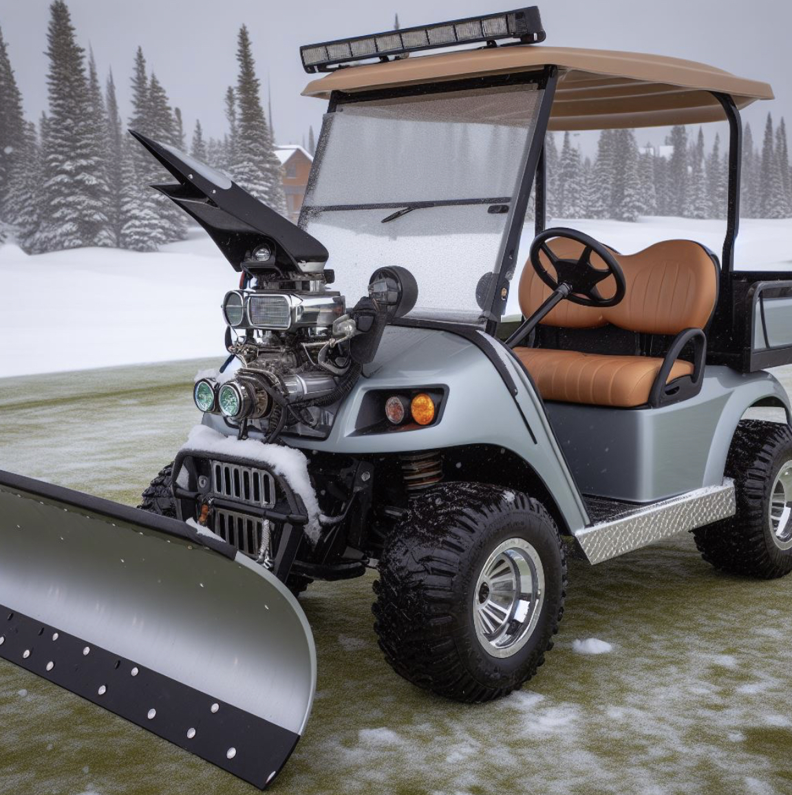 Snow Plow Golf Carts Features and Customizations