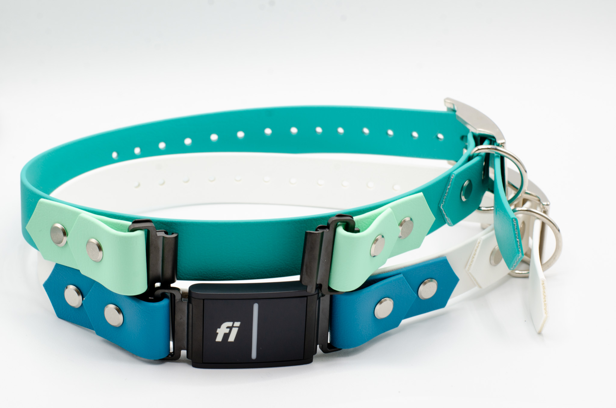 Fi Compatible Biothane Dog Collar On the Collar Attachment