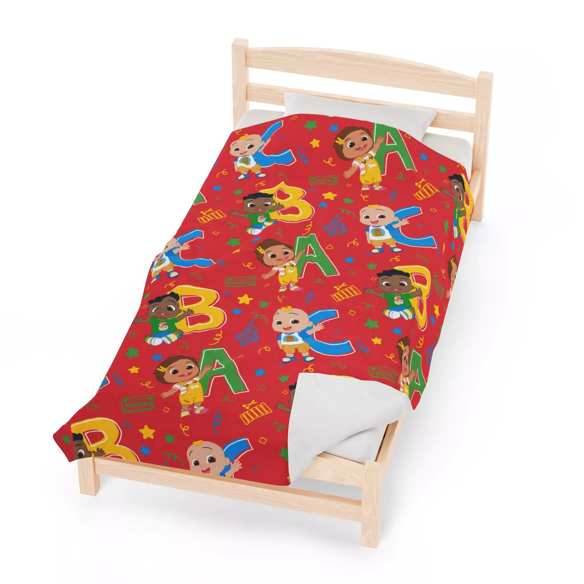 Red Blanket For Kids Super Soft
